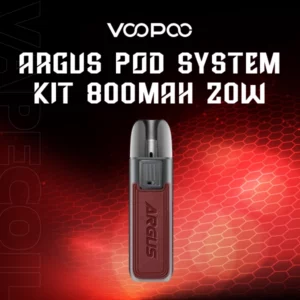 voopoo argus pod system kit 800mah 20w-red