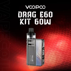 voopoo drag e60 kit-gray metal