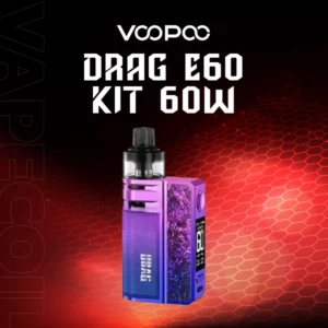 voopoo drag e60 kit-modern red