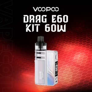 voopoo drag e60 kit-rainbow silver