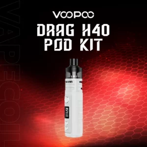 voopoo drag h40 kit-silvery white