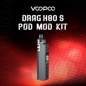 voopoo drag h80 s pod mod kit 80w-gray carbon fiber