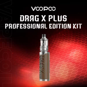 voopoo drag x plus professional edition kit-silver retro brown