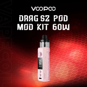 voopoo drags2 pod mod kit 60w-glow pink