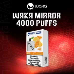waka mirror 4500 puffs by relx-mango orange