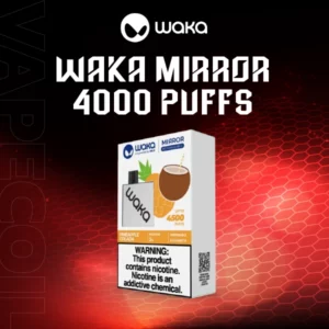 waka mirror 4500 puffs by relx- pineapple colada