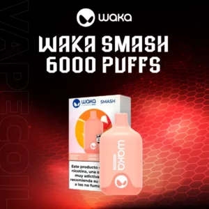 waka smash 6000 puffs-lychee orange