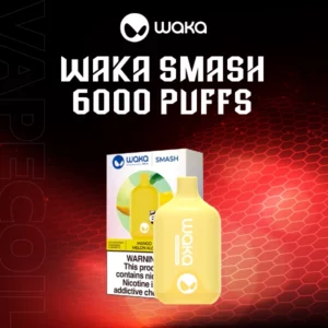 waka smash 6000 puffs- mango melon
