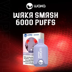 waka smash 6000 puffs-strawberry grape