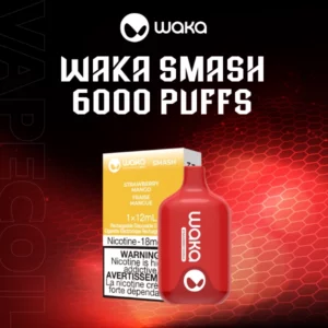 waka smash 6000 puffs-strawberry mango