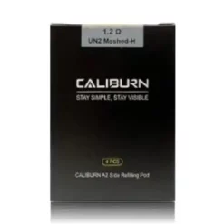 Caliburn A2S Cartridge 1.2ohm 2ml. (4pcs/pack)